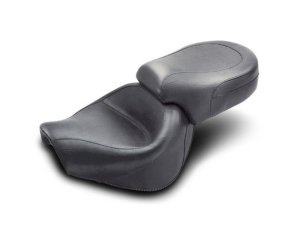 Honda VT750 Ace Two-Piece Motorcycle Seat - Mustang Motorcycle - Wide Touring - Black - `98-`03